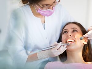 teeth cleaning and dental exam